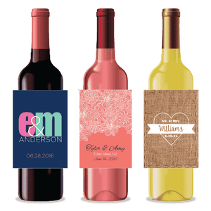 Personalized Wedding Wine Labels