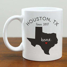 Load image into Gallery viewer, Personalized Heart Home State Mug
