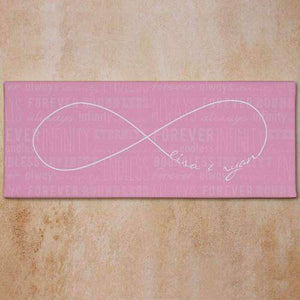 Personalized Infinity Symbol Canvas Wall Art
