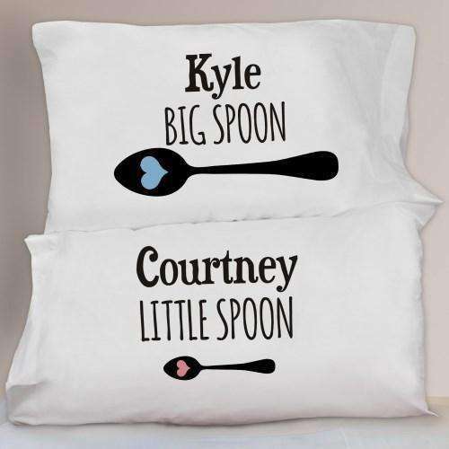Personalized Big & Little Spoon Pillowcase Set