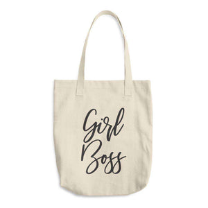 Premium Denim Cotton "Girl Boss" Tote Bag