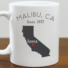 Load image into Gallery viewer, Personalized Heart Home State Mug
