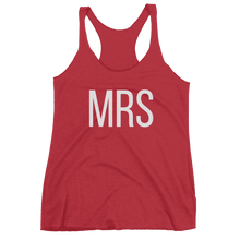 Load image into Gallery viewer, Women&#39;s &quot;Mrs&quot; Racerback Tank Top - Block Text