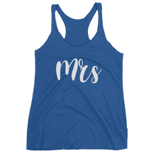 Load image into Gallery viewer, Women&#39;s &quot;Mrs&quot; Racerback Tank - Chunky Script